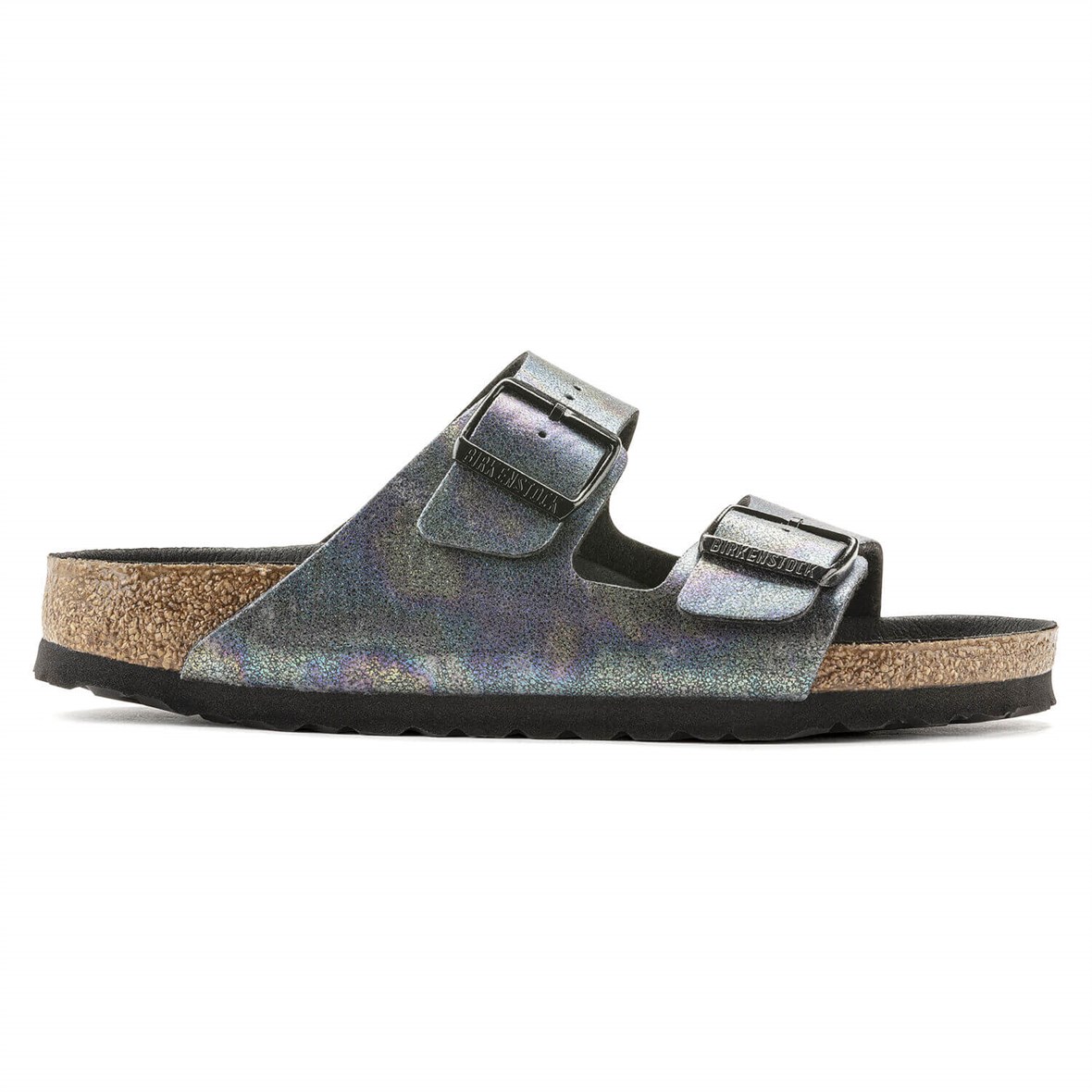 Birkenstock Arizona Vegan Bayan Terlik - Iridescent Black