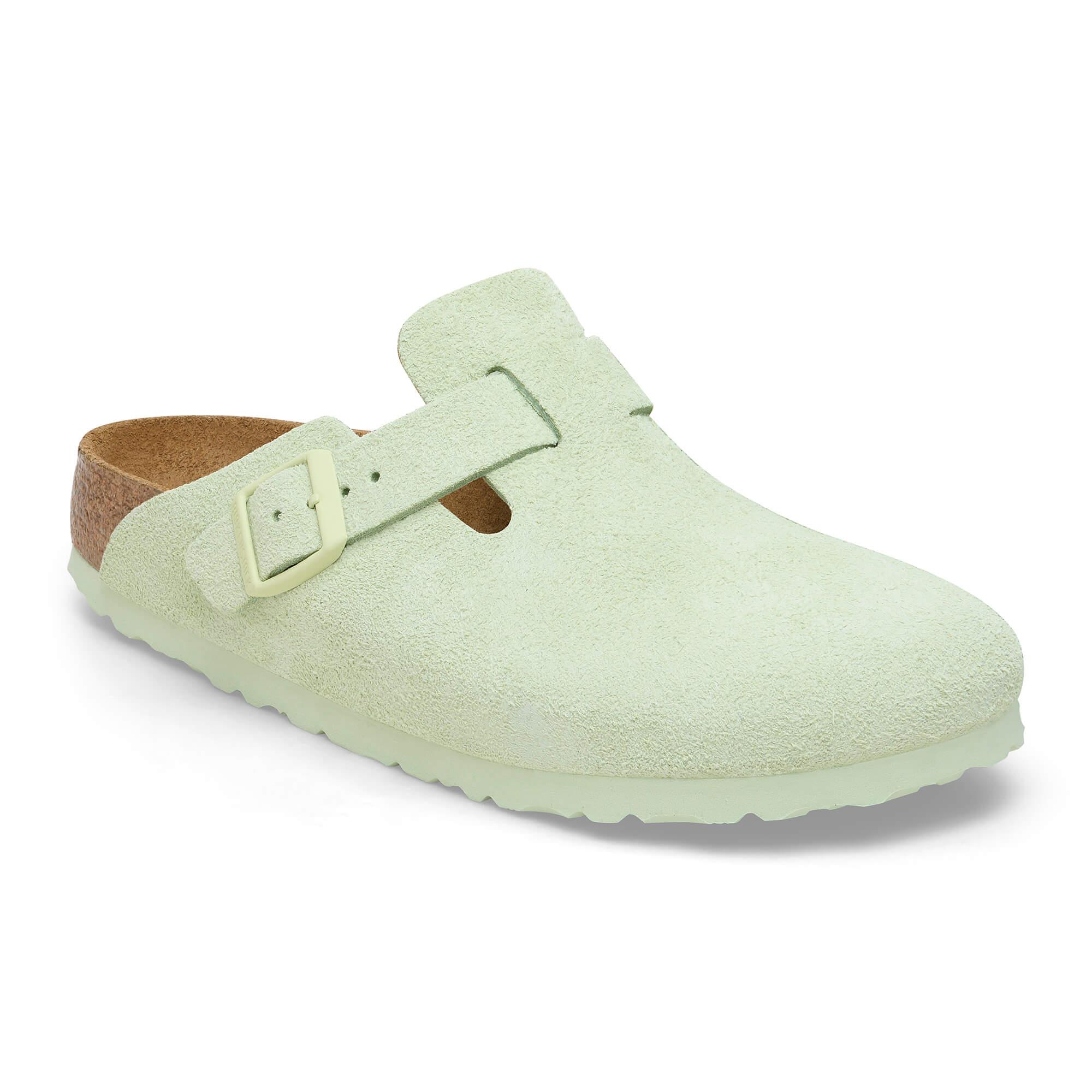 Birkenstock Boston Bayan Terlik - Lime