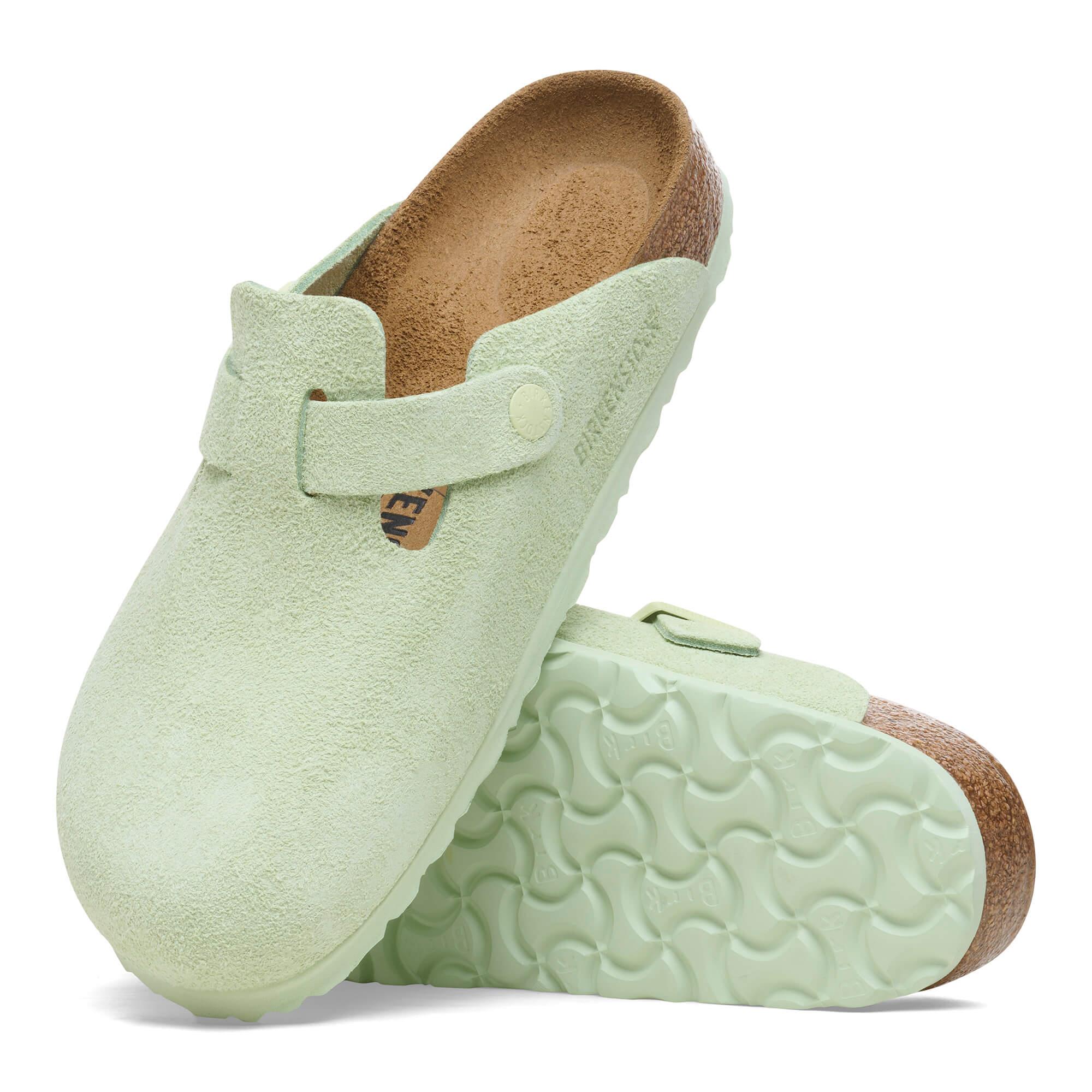 Birkenstock Boston Bayan Terlik - Lime