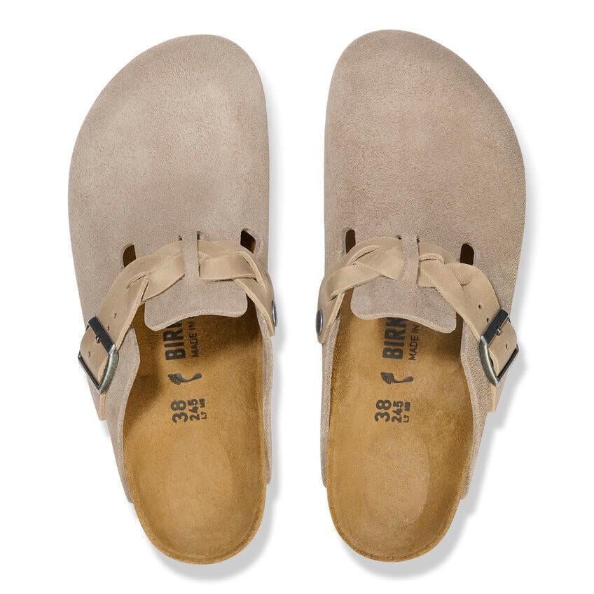 Birkenstock Boston Braided Bayan Terlik - Boz