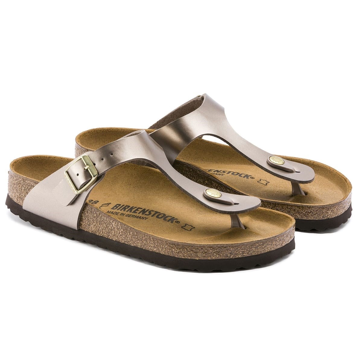 Birkenstock Gizeh Bayan Terlik & Sandalet - Electric Metallic Taupe