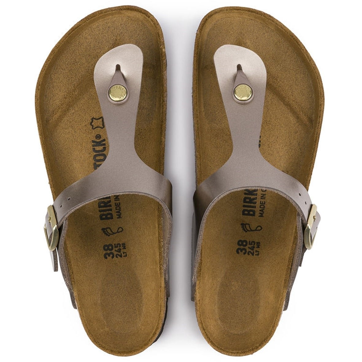 Birkenstock Gizeh Bayan Terlik & Sandalet - Electric Metallic Taupe