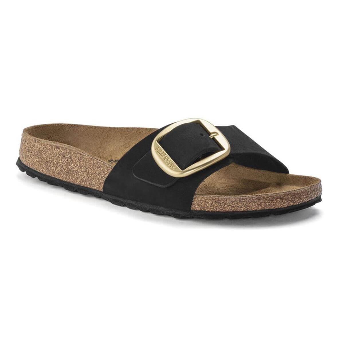 Birkenstock Madrid Big Buckle Kadın Terlik - Siyah