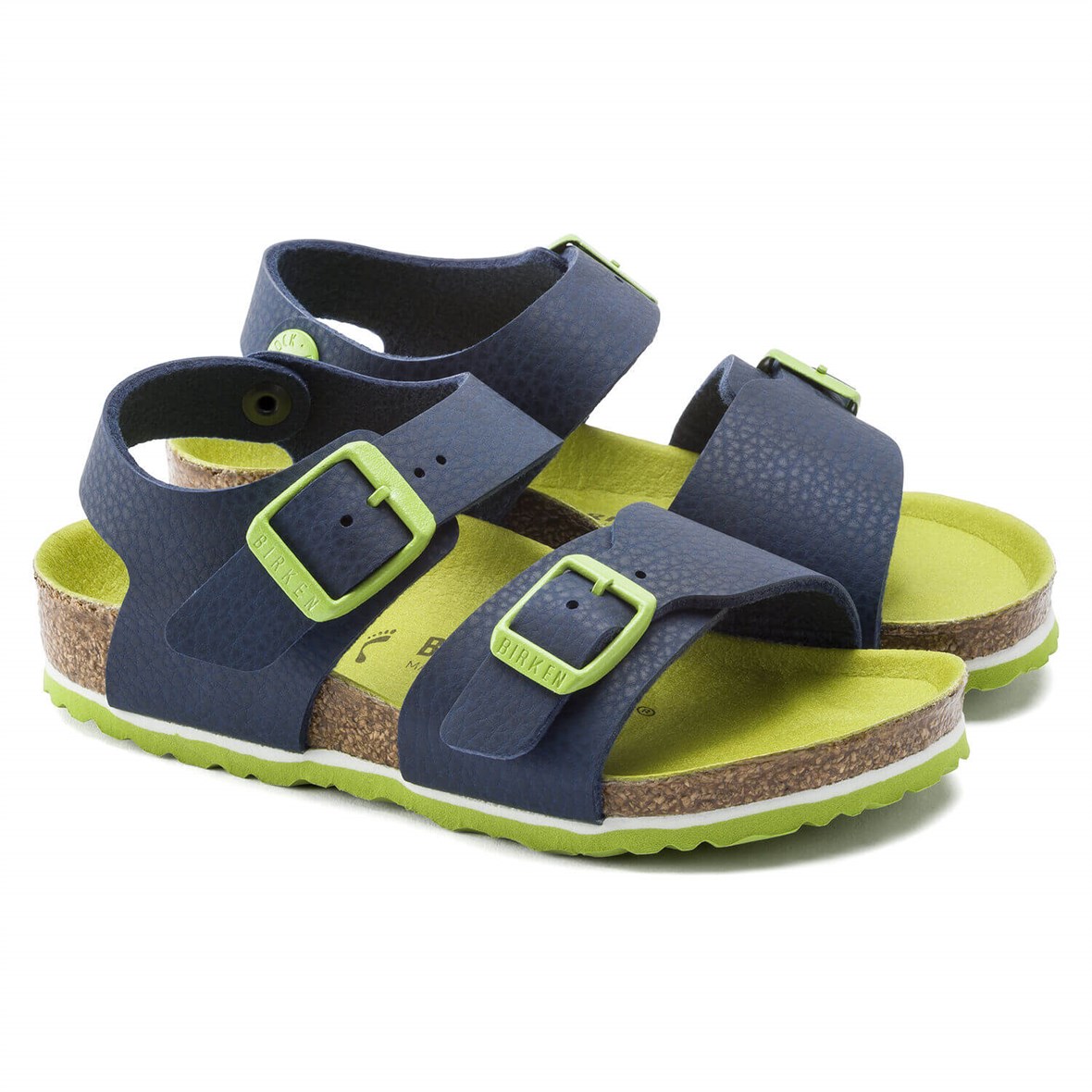 Birkenstock New York Çocuk Sandalet  - Desert Soil Vibrant Blue