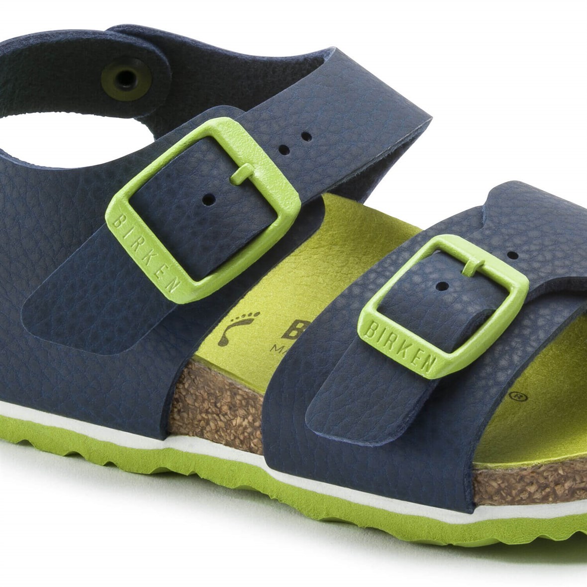 Birkenstock New York Çocuk Sandalet  - Desert Soil Vibrant Blue