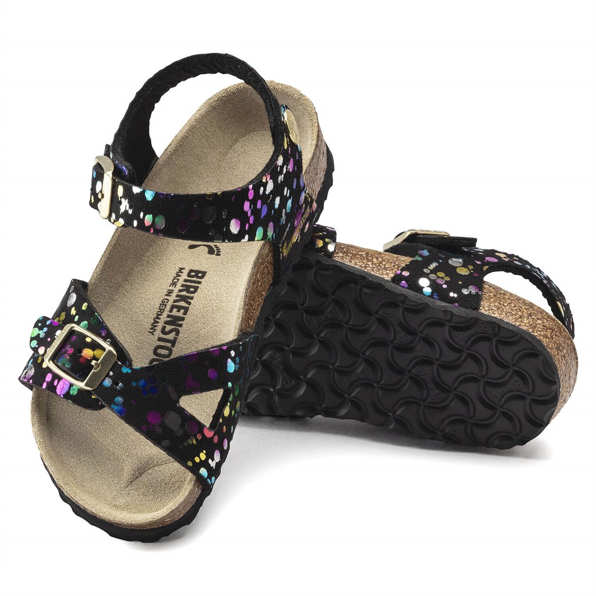 Birkenstock Rio Çocuk Sandalet - Confetti Black