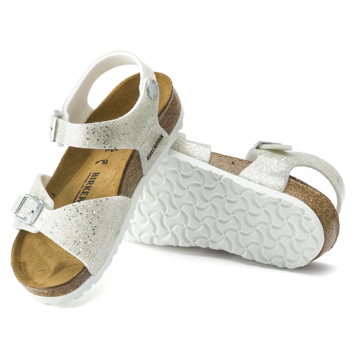 Birkenstock Rio Çocuk Sandalet - Cosmic Sparkle White