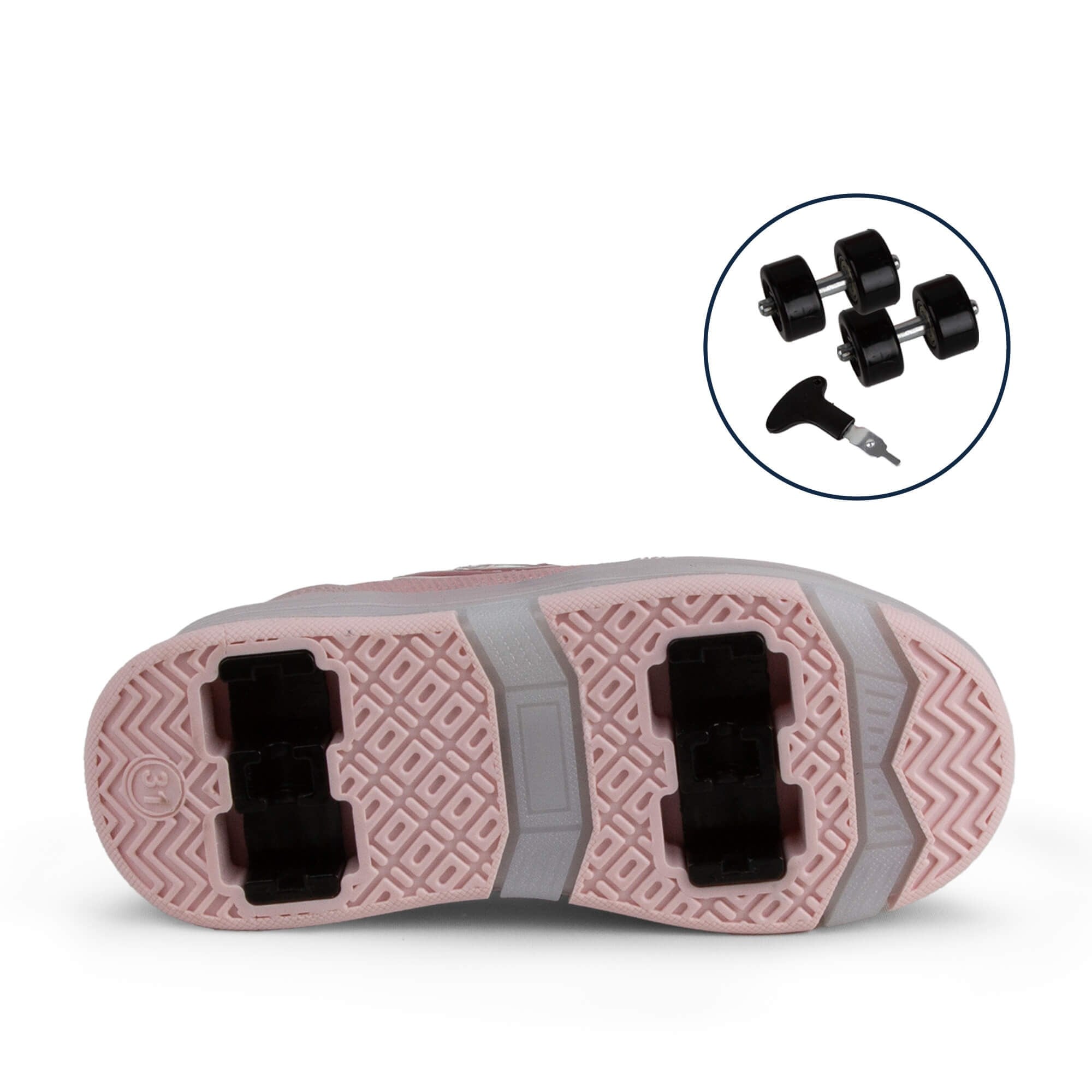 Buckhead Daisy Roller BUCK4496-BH009 Işıklı Petenli Çocuk Ayakkabı - Pembe
