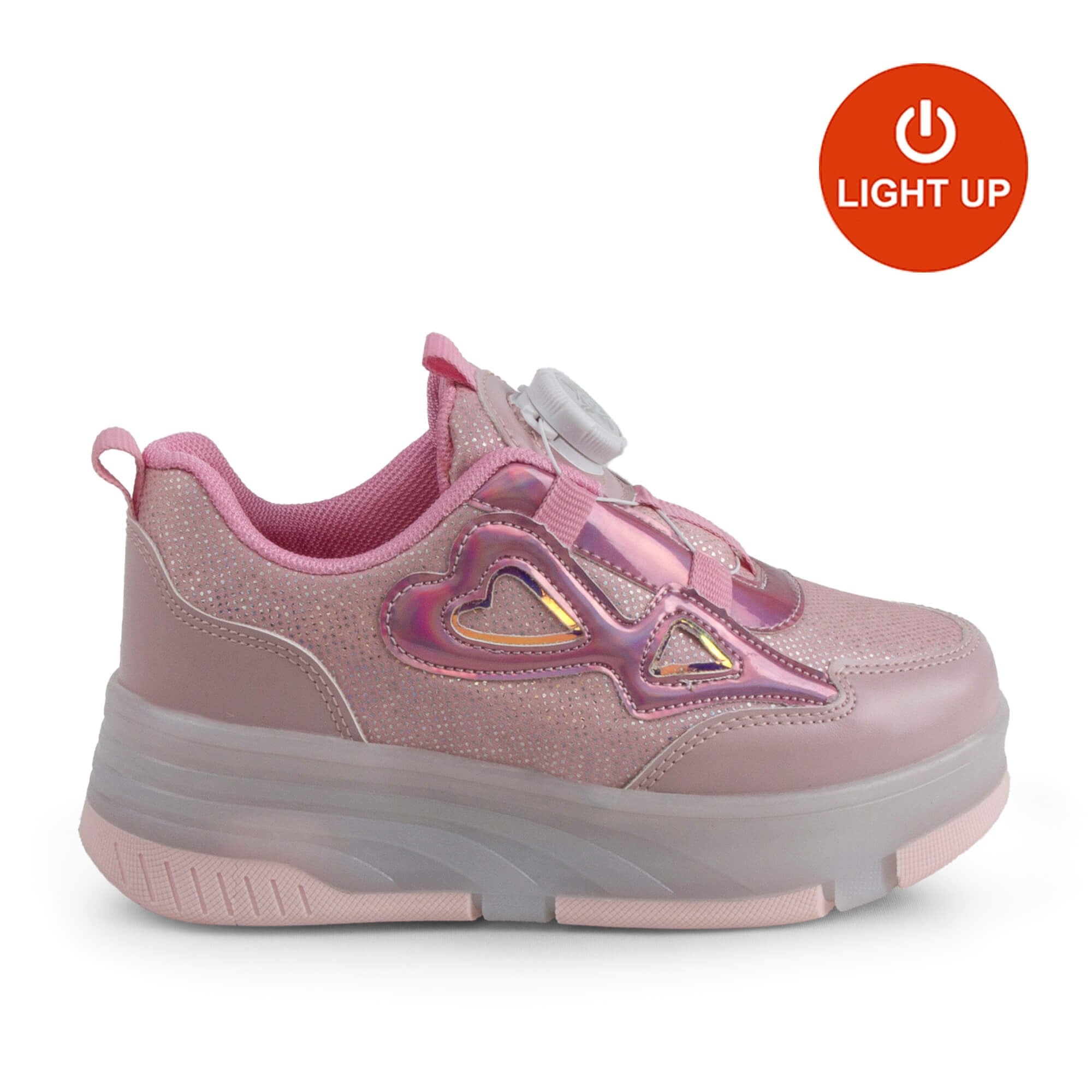 Buckhead Daisy Roller BUCK4496-BH009 Işıklı Petenli Çocuk Ayakkabı - Pembe