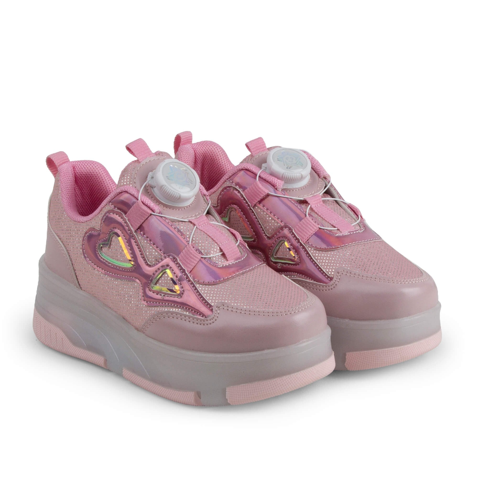Buckhead Daisy Roller BUCK4496-BH009 Işıklı Petenli Çocuk Ayakkabı - Pembe