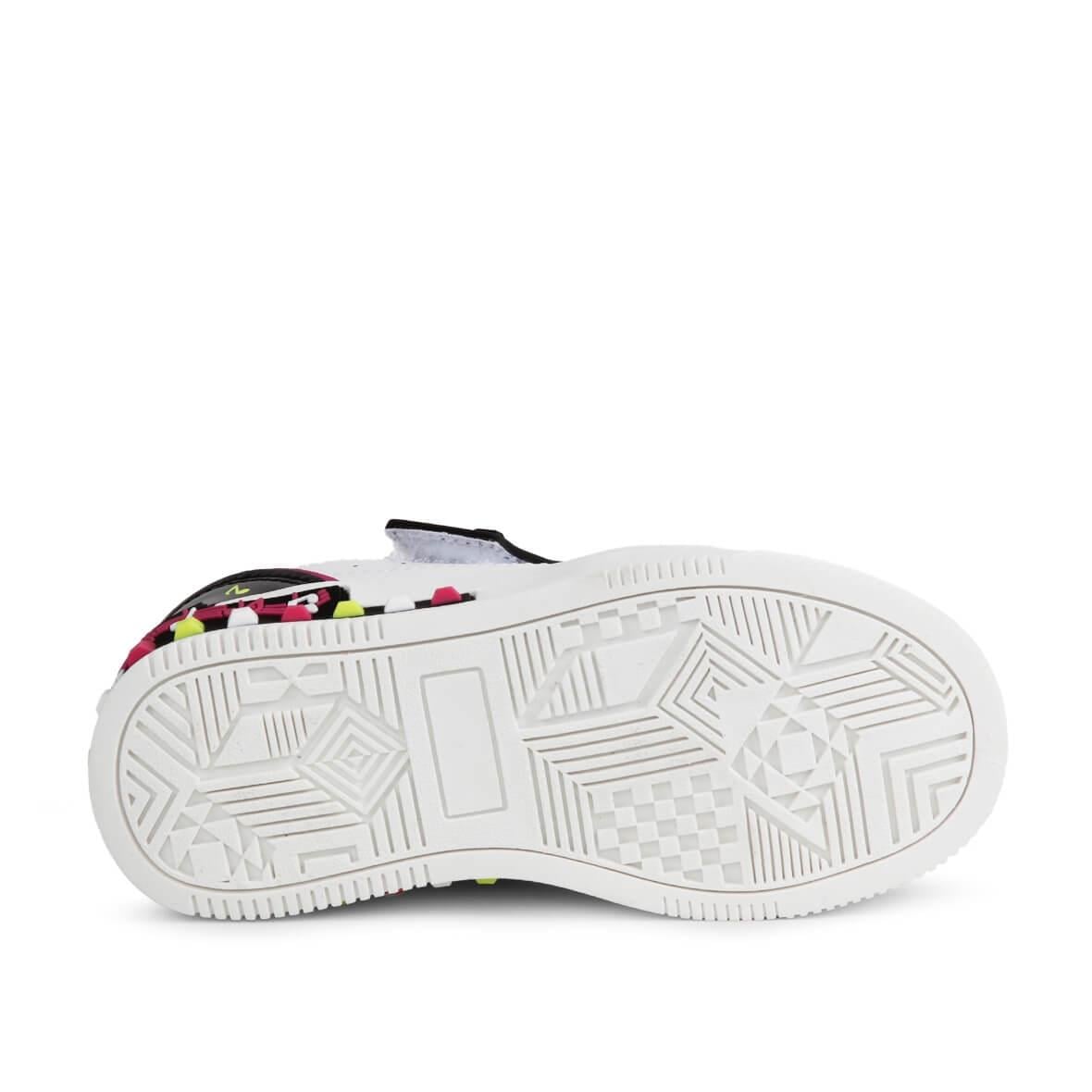 Buckhead Melody BUCK3030-BH001 Işıklı Çocuk Spor Ayakkabı - Siyah / Beyaz