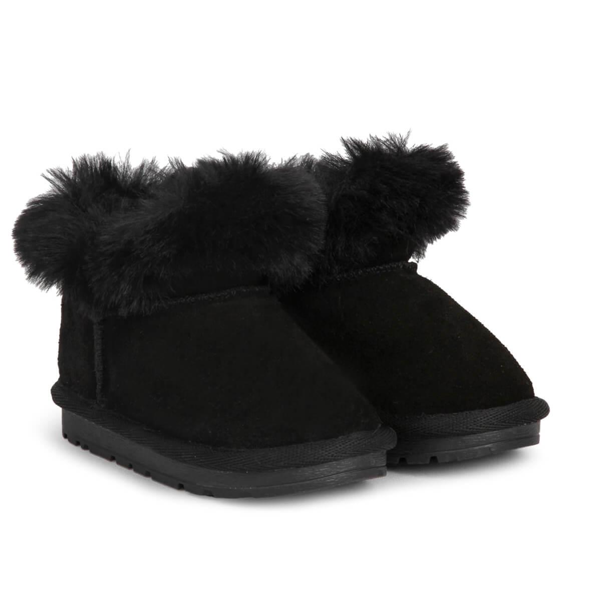 Buckhead Slide BUCK3062-BH001 Kürklü Çocuk Botu - Siyah