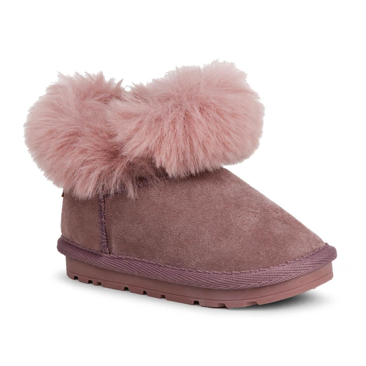 Buckhead Slide BUCK3062-BH009 Kürklü Çocuk Botu - Toz Pembe