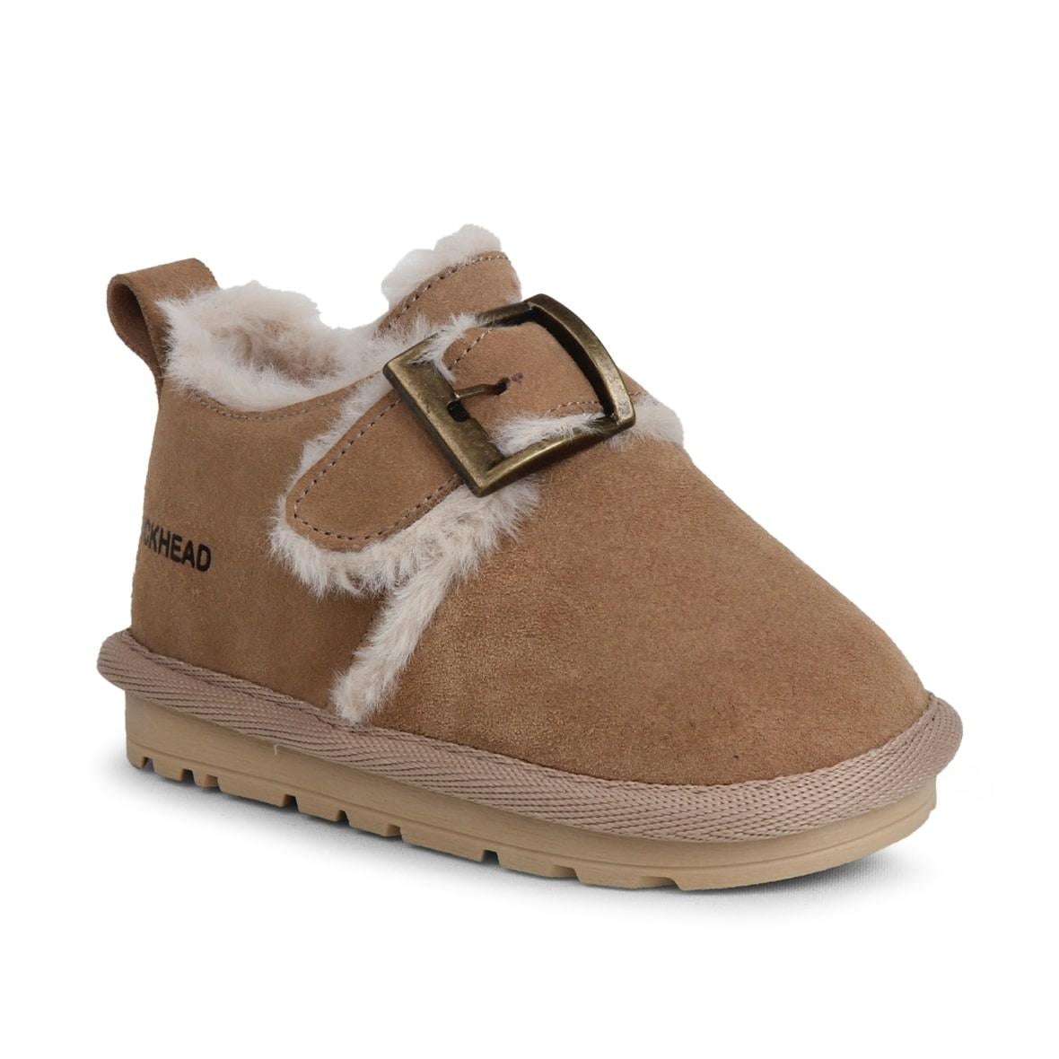 Buckhead Slide BUCK3066-BH011 Kürklü Çocuk Ayakkabı - Bej