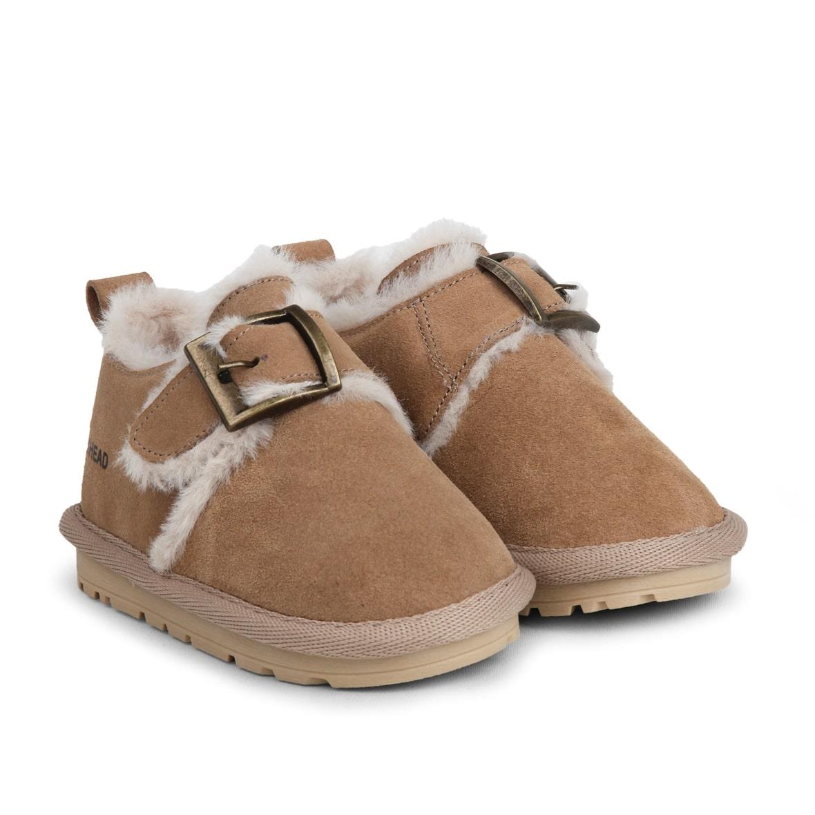 Buckhead Slide BUCK3066-BH011 Kürklü Çocuk Ayakkabı - Bej