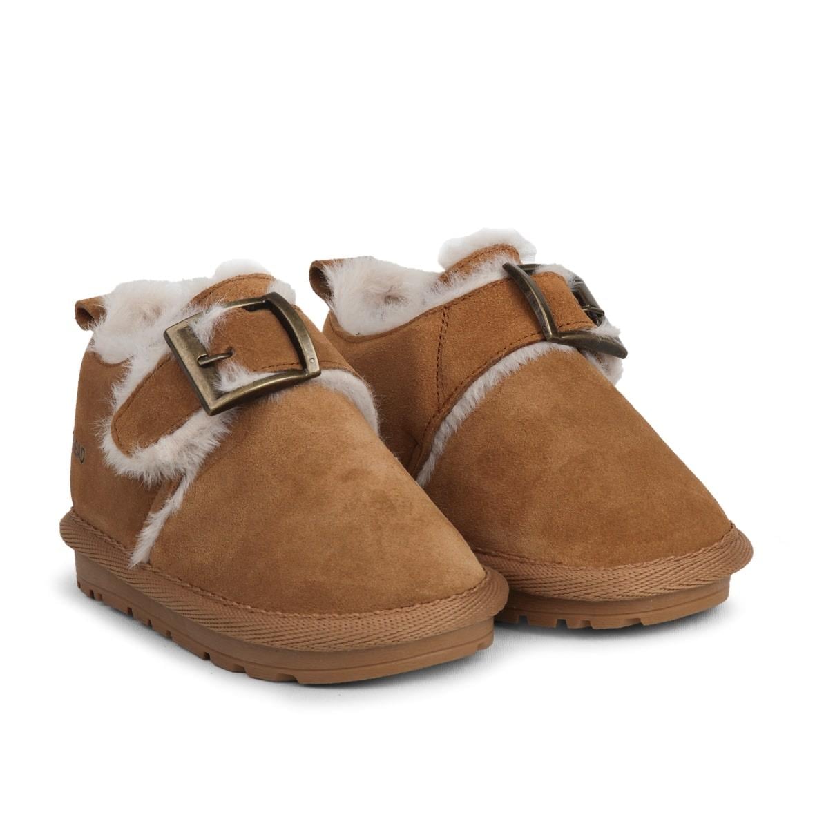 Buckhead Slide BUCK3066-BH141 Kürklü Çocuk Ayakkabı - Deve Tüyü