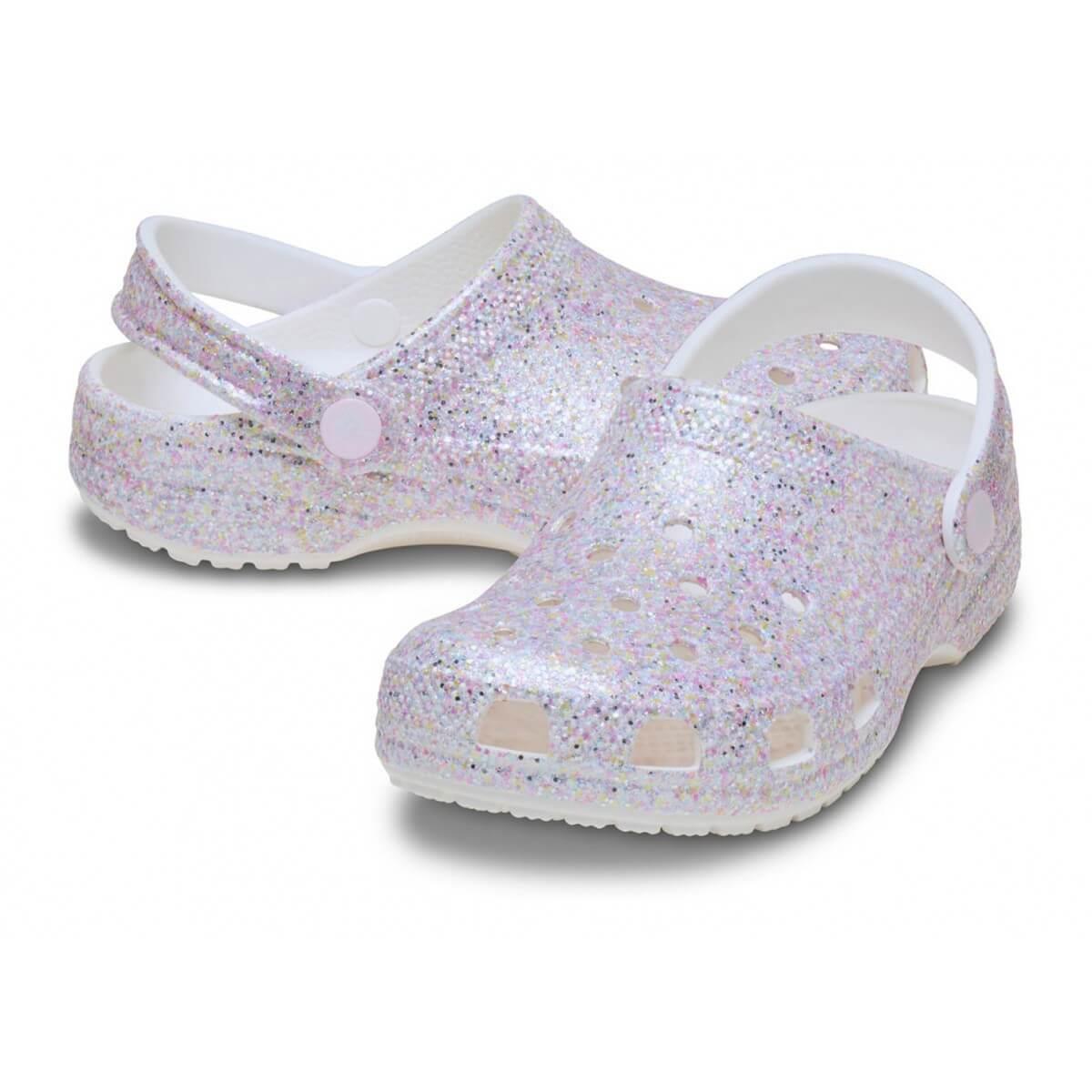 Crocs Classic Fantasy Glitter Clog K Çocuk Terlik - Lila