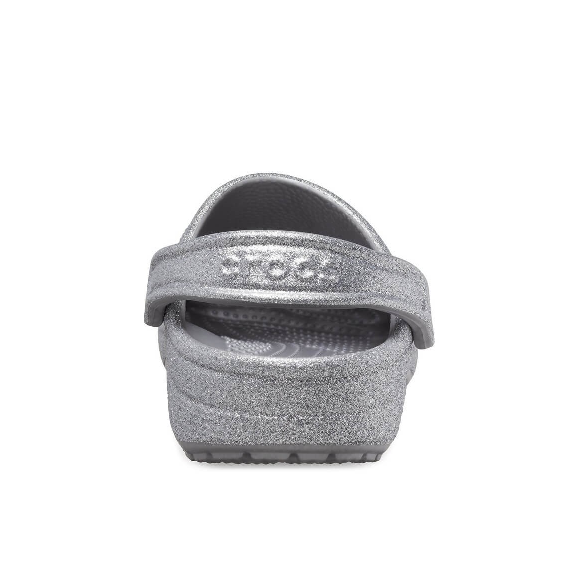 Crocs Classic Glitter Clog Bayan Terlik - Silver