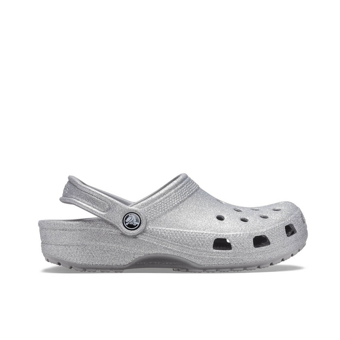 Crocs Classic Glitter Clog Bayan Terlik - Silver