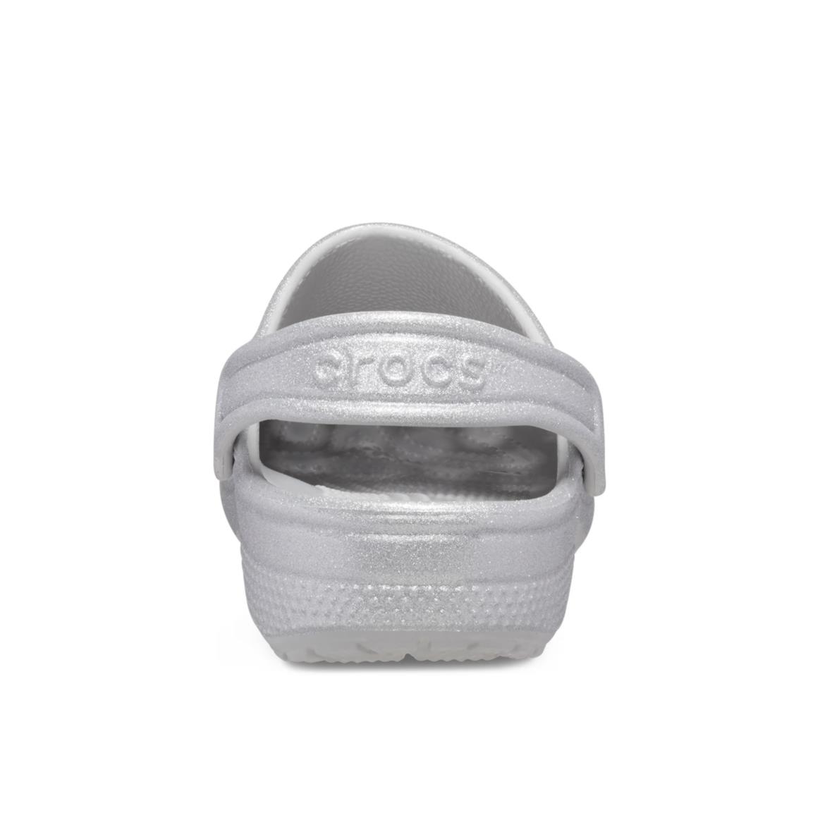 Crocs Classic Glitter Clog K Çocuk Terlik - Gümüş