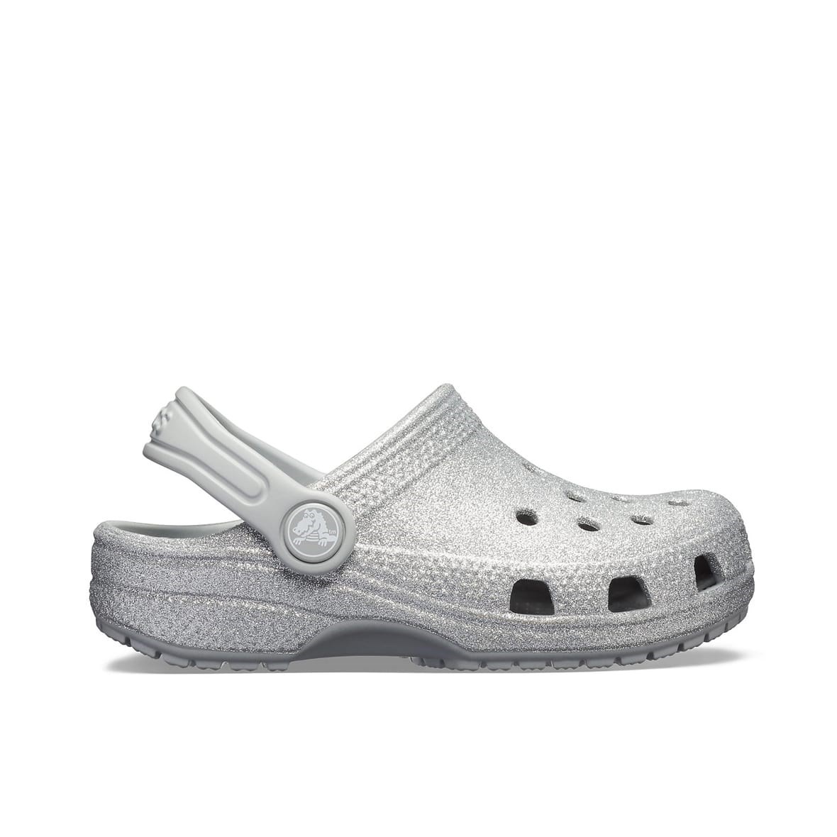 Crocs Classic Glitter Clog K Çocuk Terlik & Sandalet - Silver (Gümüş)