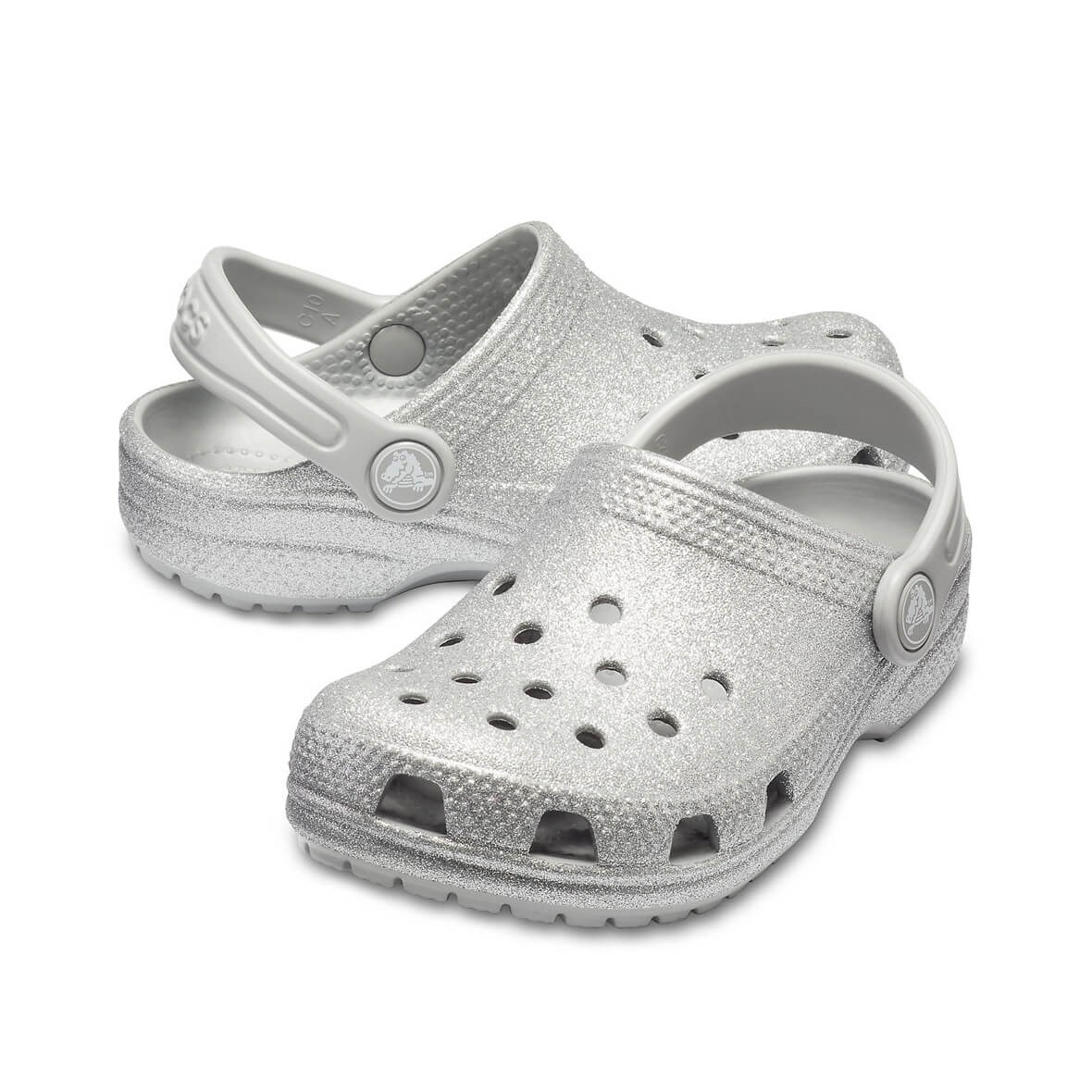 Crocs Classic Glitter Clog K Çocuk Terlik & Sandalet - Silver (Gümüş)
