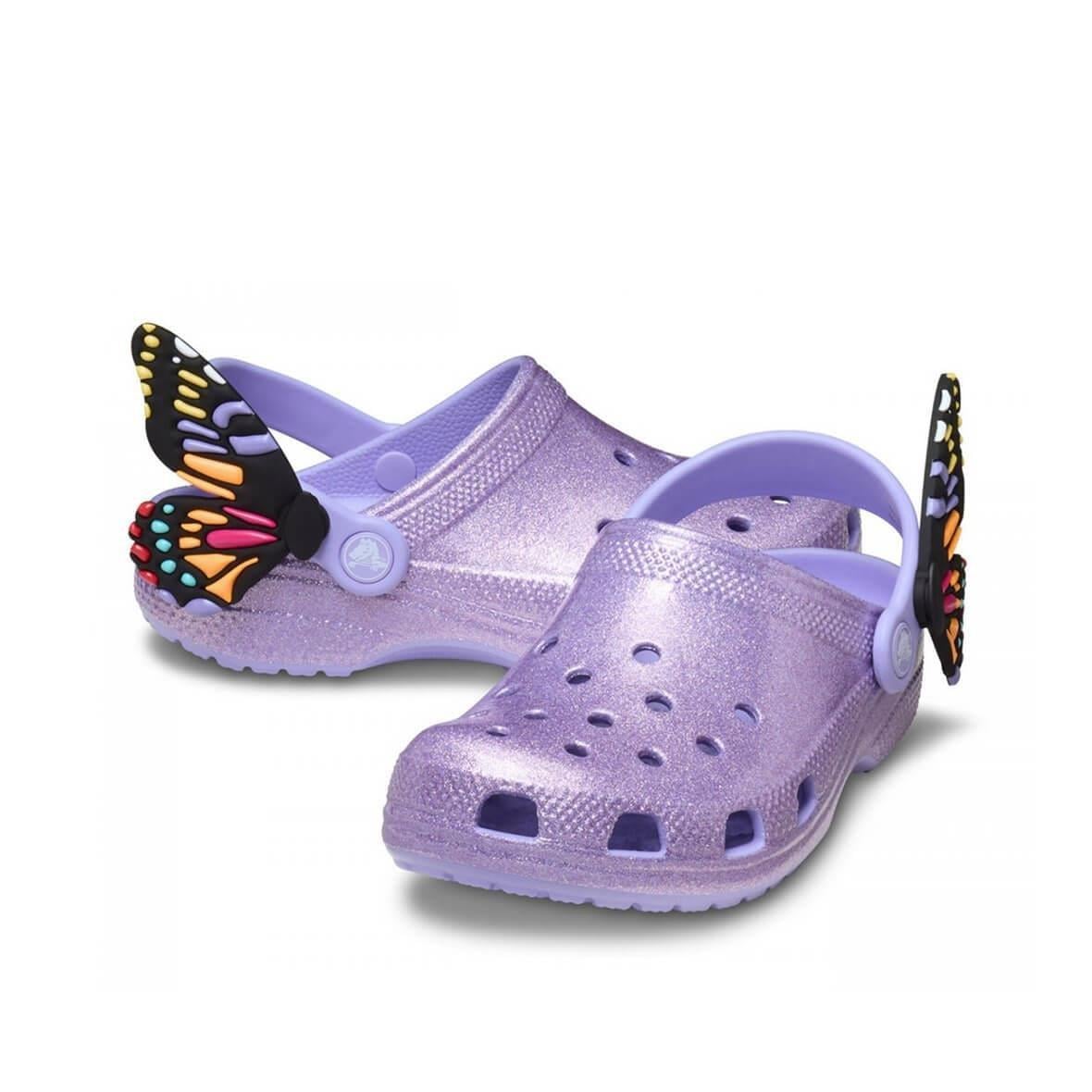 Crocs Classic Iam Butterfly Clog Çocuk Terlik - Mistik Mor