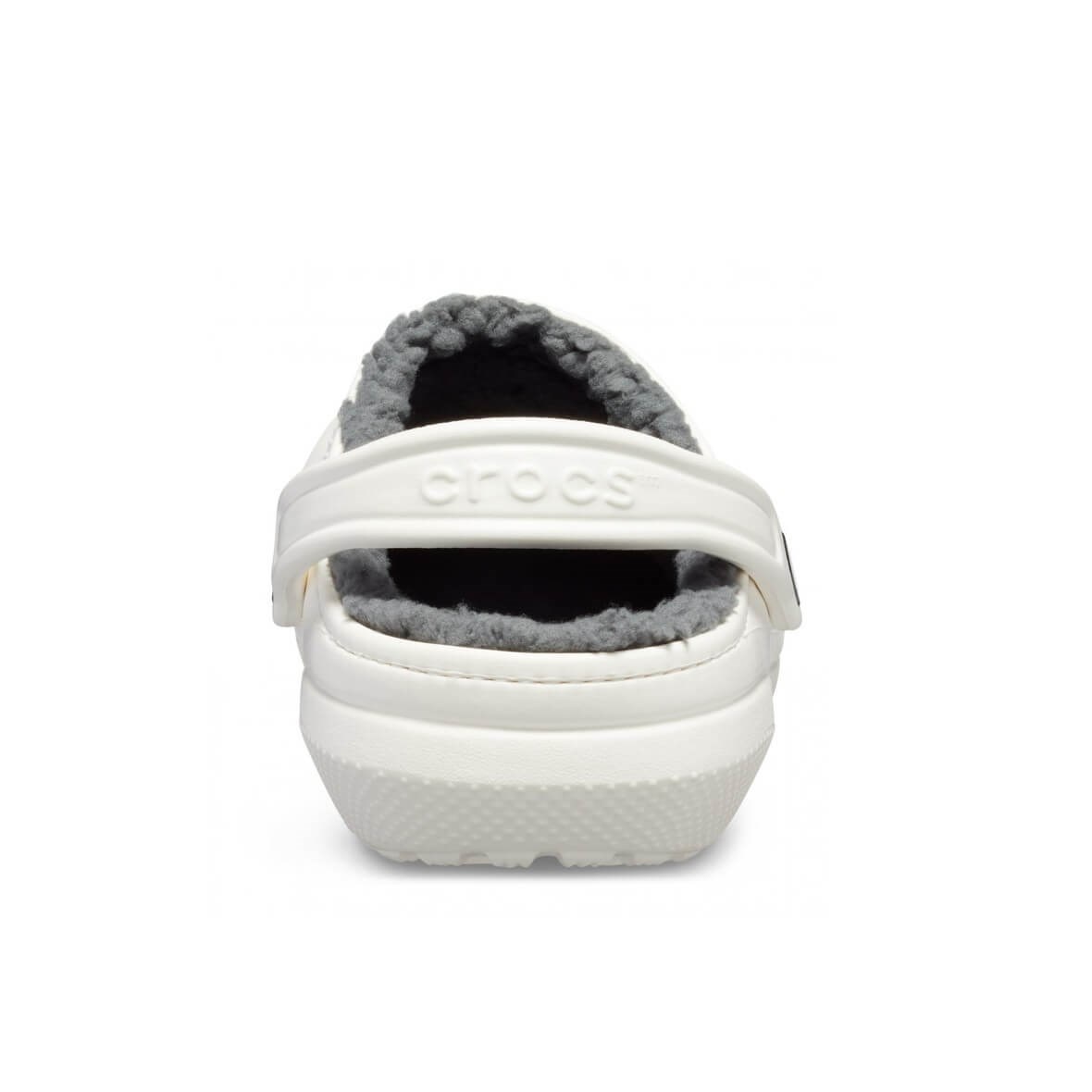 Crocs Classic Lined Clog Bayan Terlik - White/Grey
