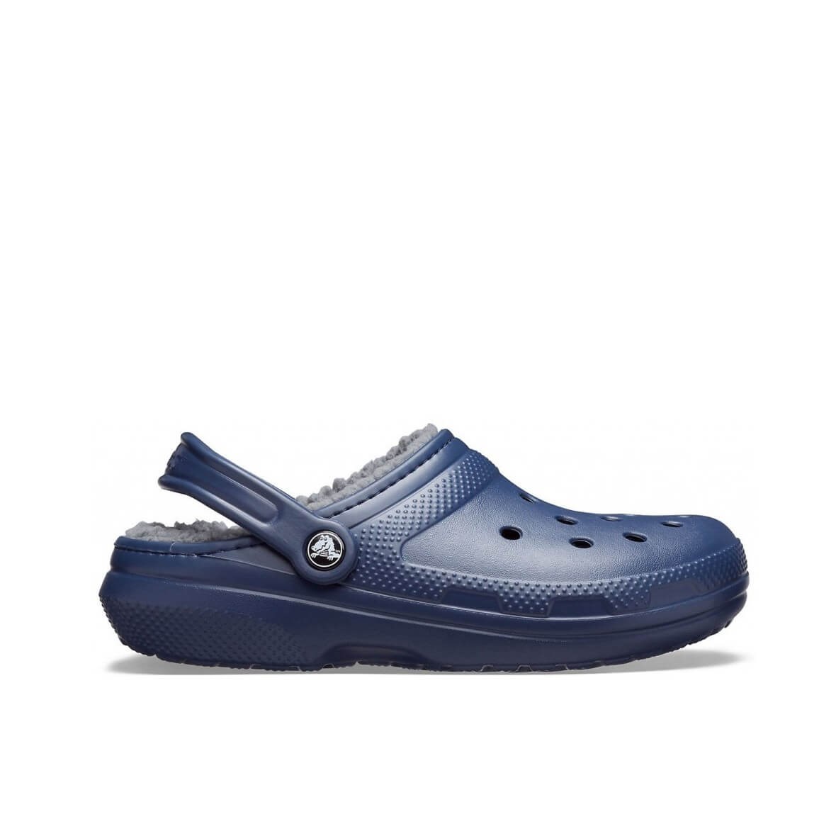 Crocs Classic Lined Clog Erkek Terlik - Navy/Charcoal