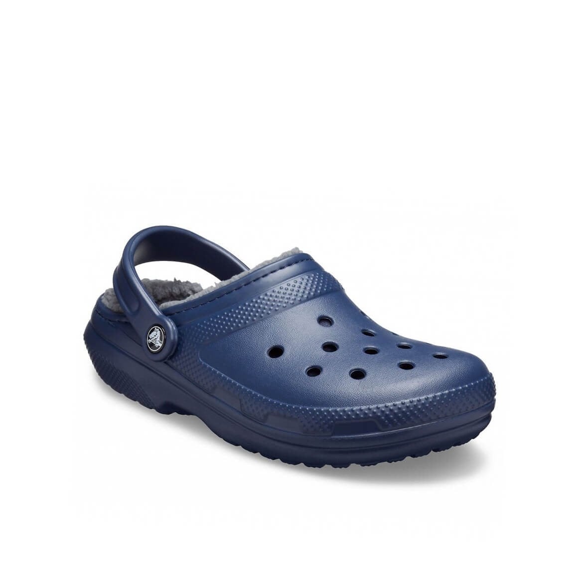 Crocs Classic Lined Clog Erkek Terlik - Navy/Charcoal