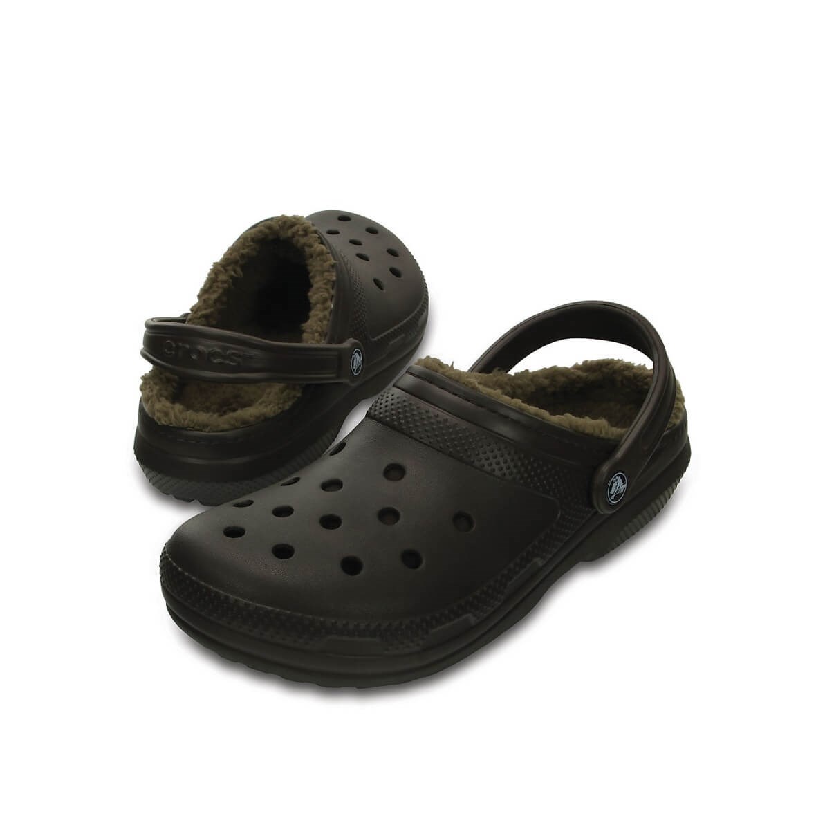 Crocs Classic Lined Clog Erkek Terlik - Espresso/Walnut