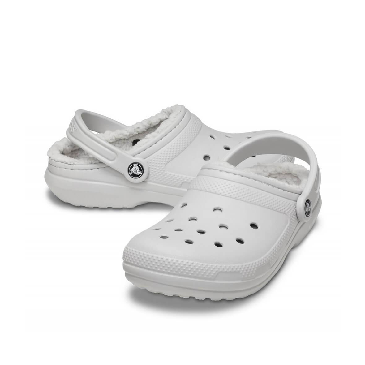Crocs Classic Lined Clog Erkek Terlik - Açık Gri