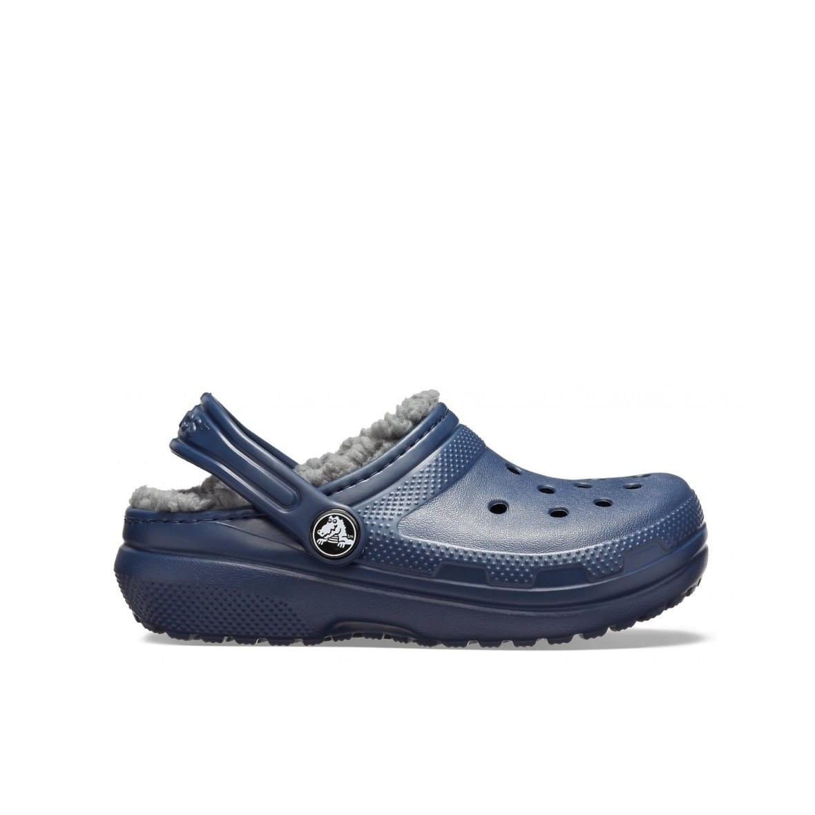 Crocs Classic Lined Clog K Çocuk Terlik - Navy/Charcoal