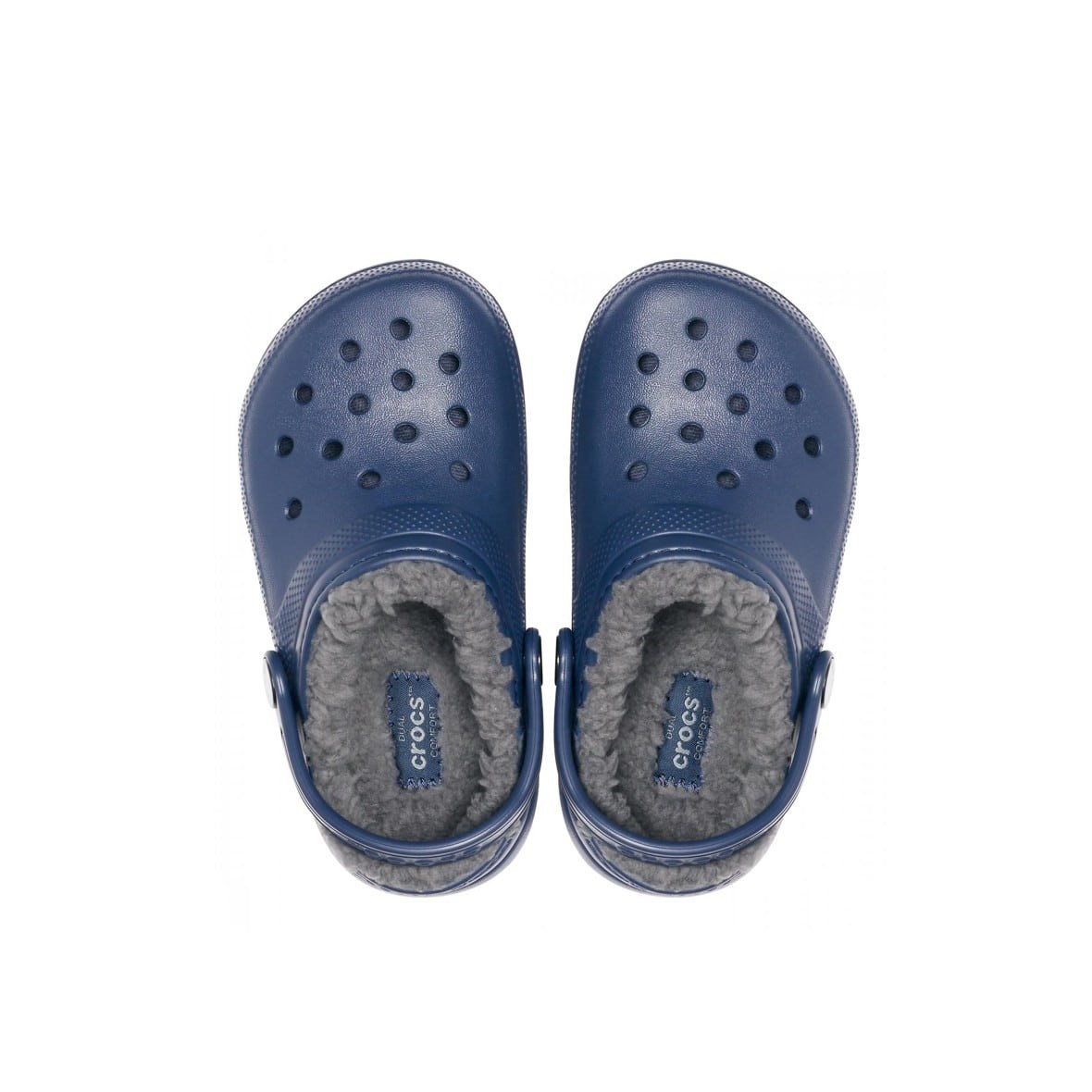 Crocs Classic Lined Clog K Çocuk Terlik - Navy/Charcoal