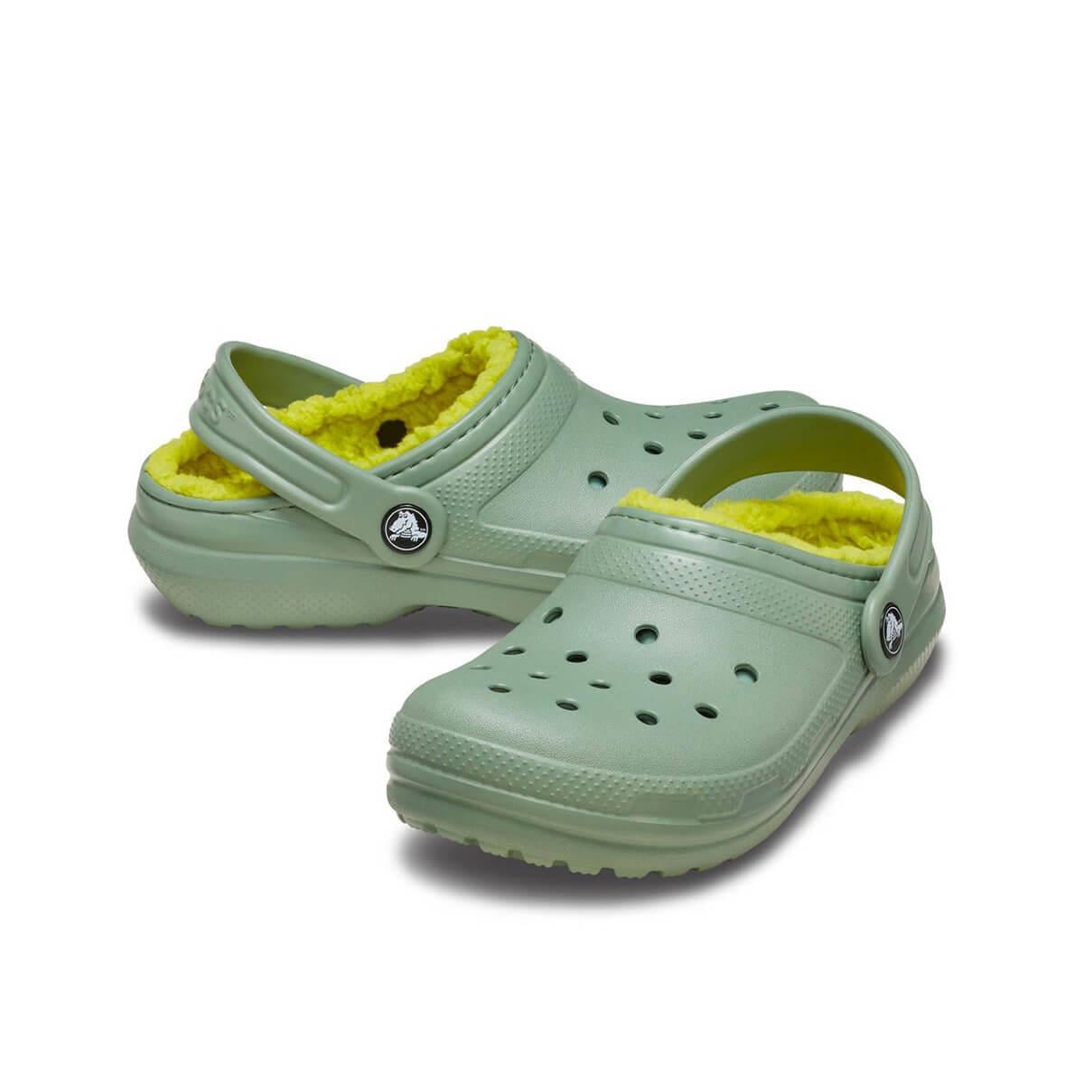 Crocs Classic Lined Clog K Çocuk Terlik - Kaktüs Yeşili