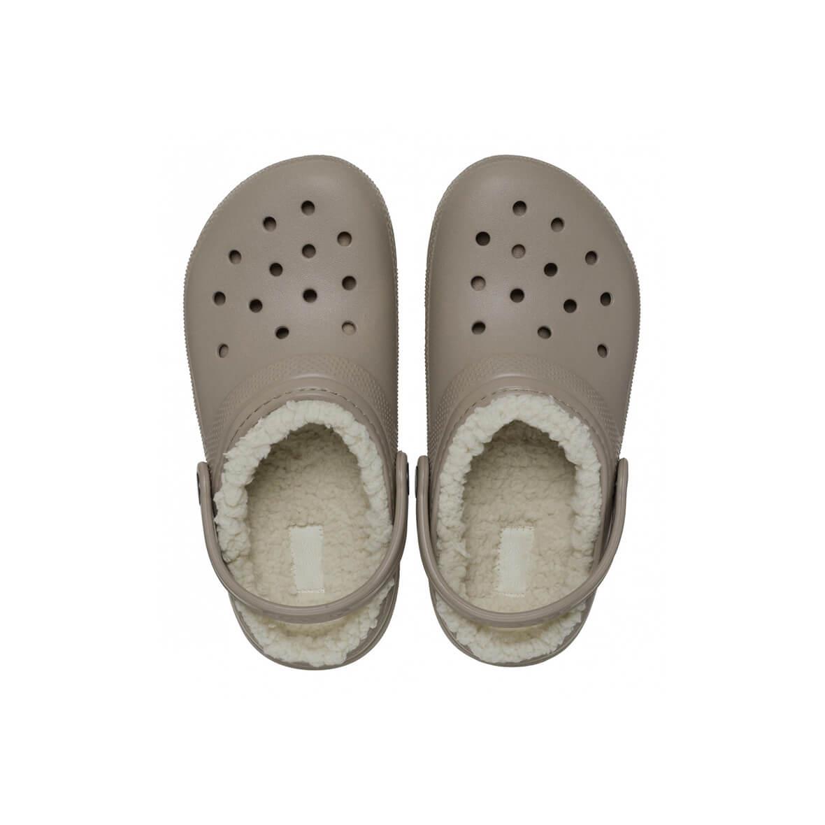 Crocs Classic Lined Clog K Çocuk Terlik - Sütlü Kahve