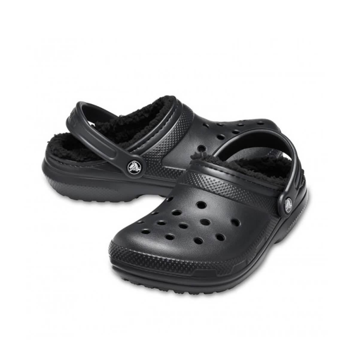 Crocs Classic Lined Clog Kadın Terlik - Siyah
