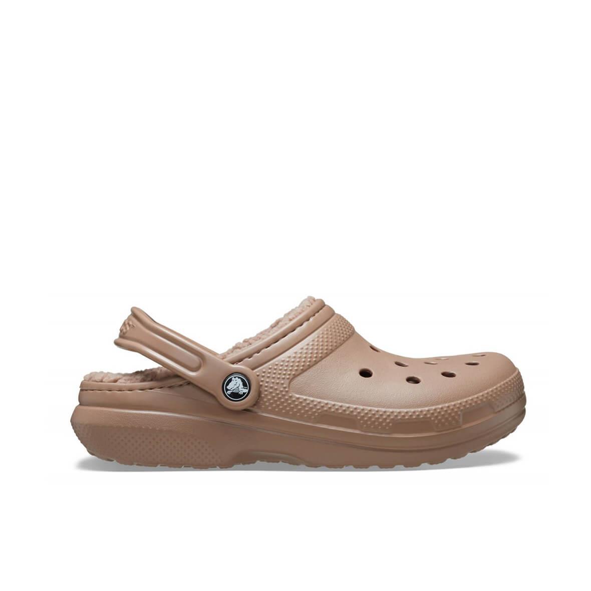 Crocs Classic Lined Clog Kadın Terlik - Latte