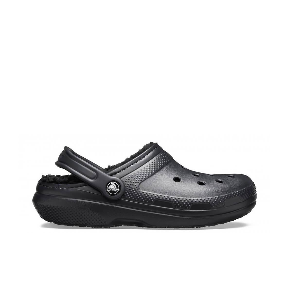 Crocs Classic Lined Clog Kadın Terlik - Siyah