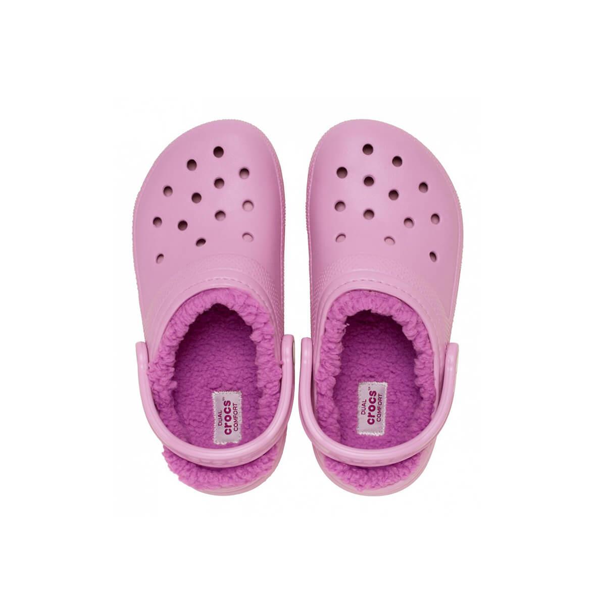 Crocs Classic Lined Clog Kadın Terlik - Ortanca Çiçeği
