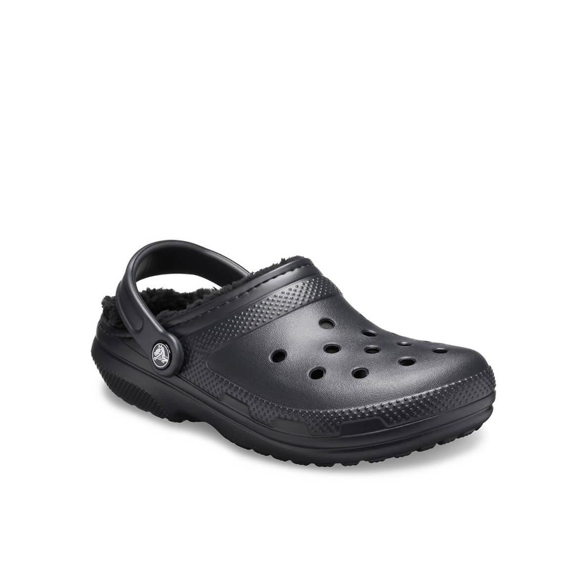 Crocs Classic Lined Clog Kadın Terlik - Siyah