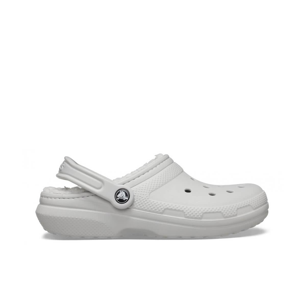 Crocs Classic Lined Clog Kadın Terlik - Açık Gri