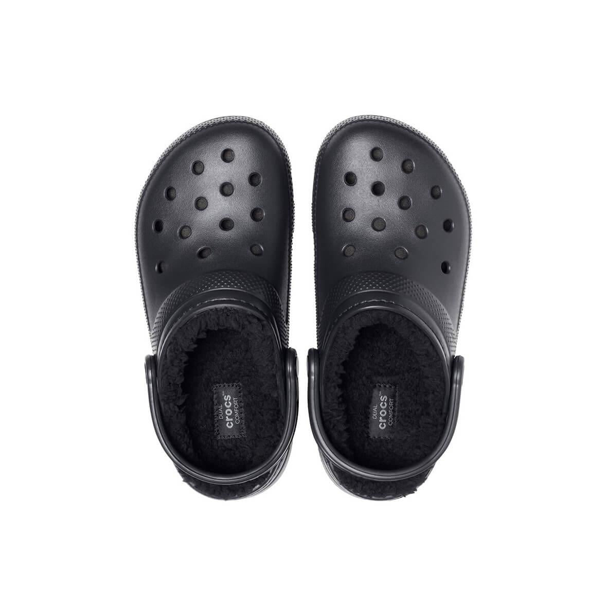 Crocs Classic Lined Clog Kadın Terlik - Siyah