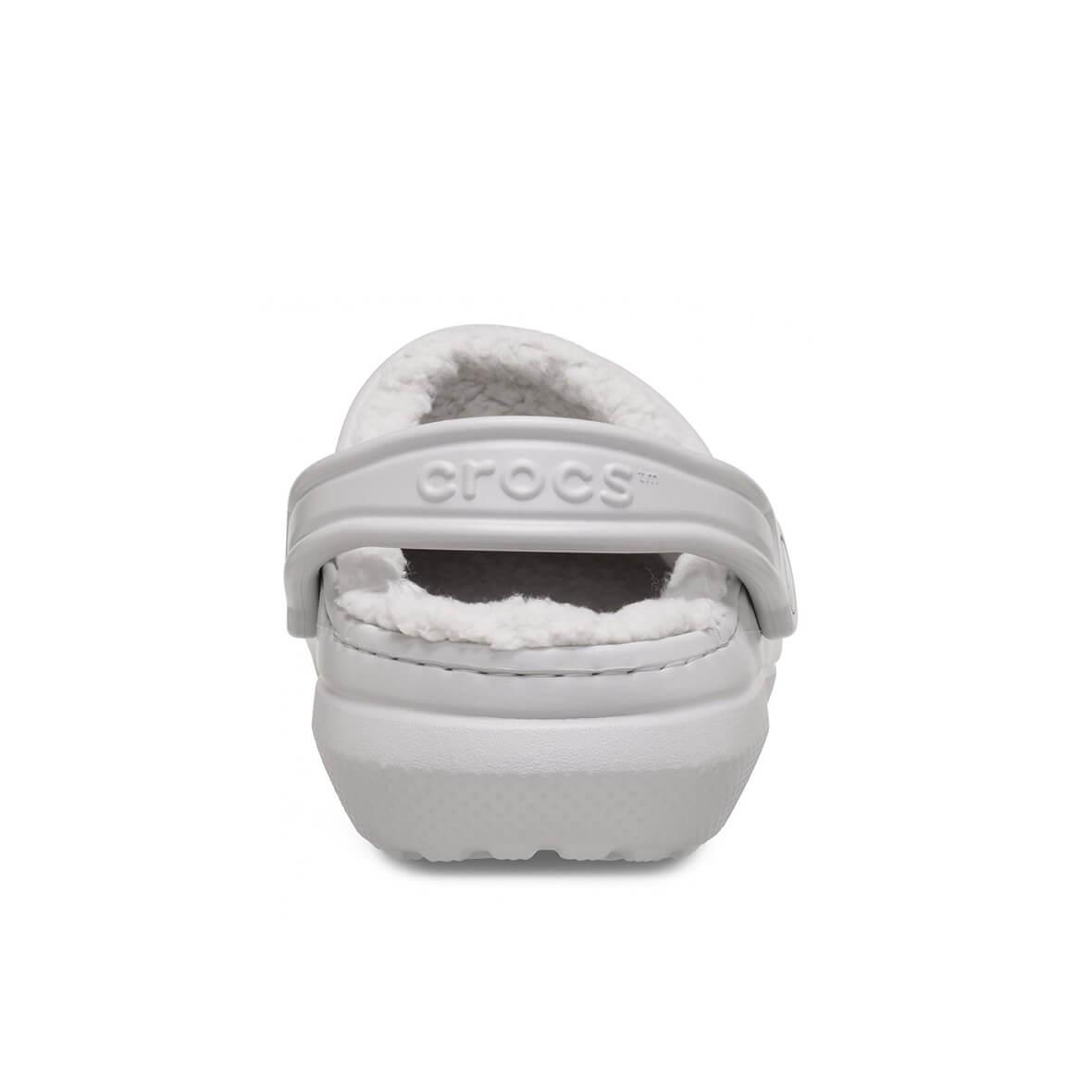 Crocs Classic Lined Clog Kadın Terlik - Açık Gri