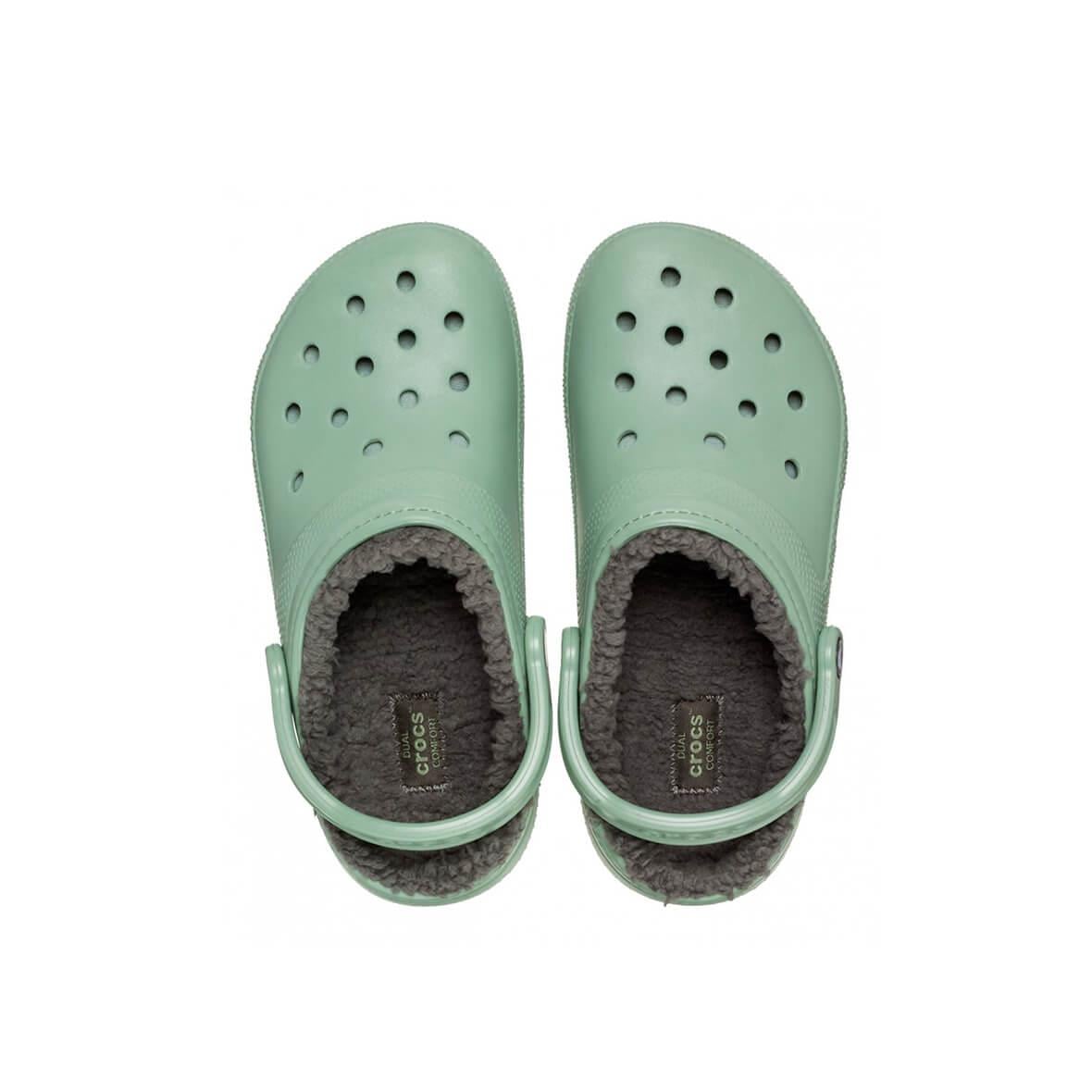 Crocs Classic Lined Clog Kadın Terlik - Yosun Yeşili