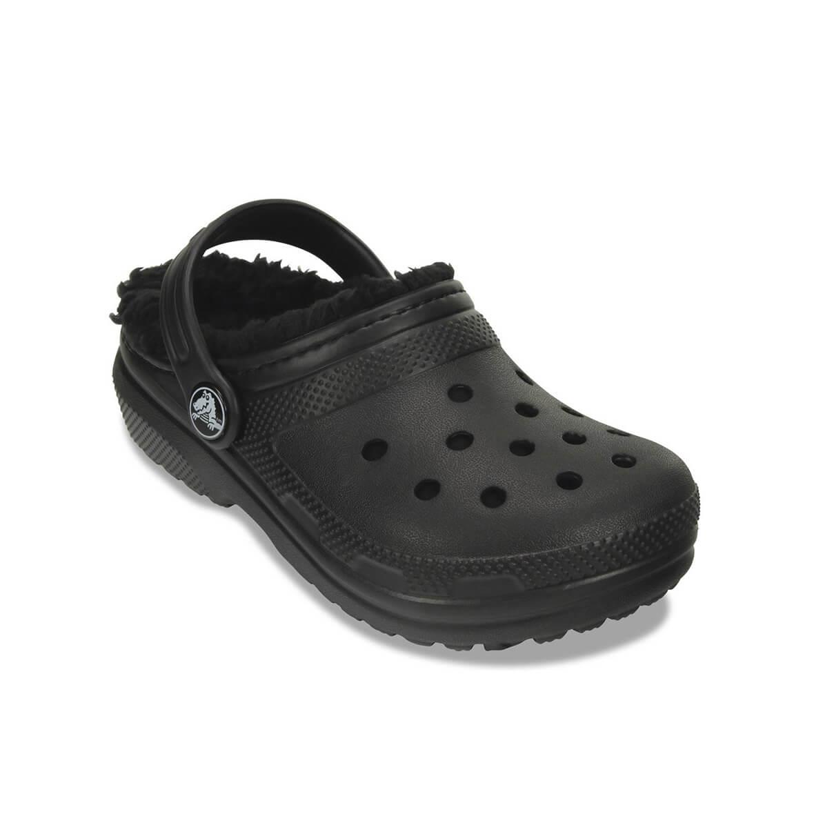Crocs Classic Lined Clog T Çocuk Terlik - Siyah