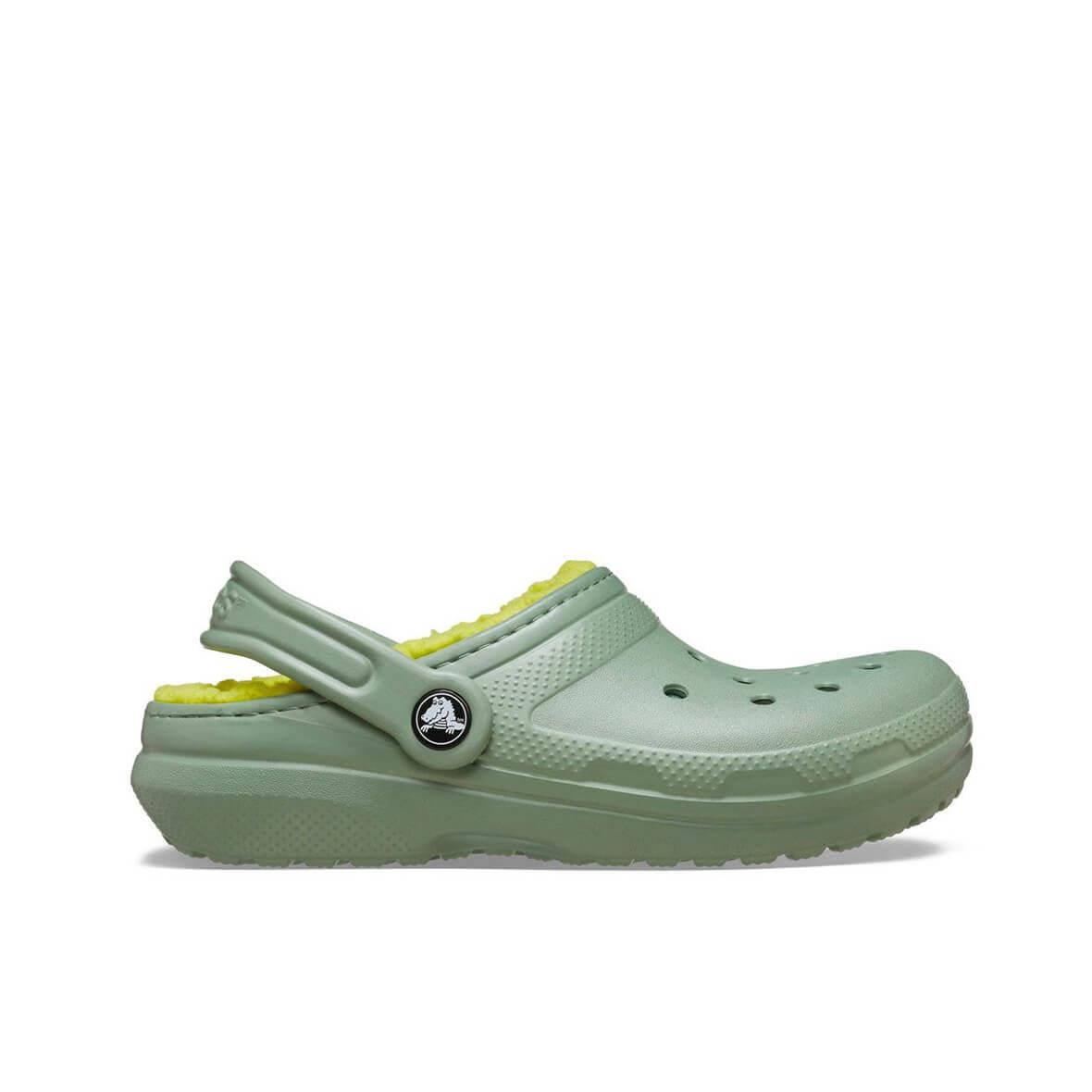 Crocs Classic Lined Clog T Çocuk Terlik - Kaktüs Yeşili