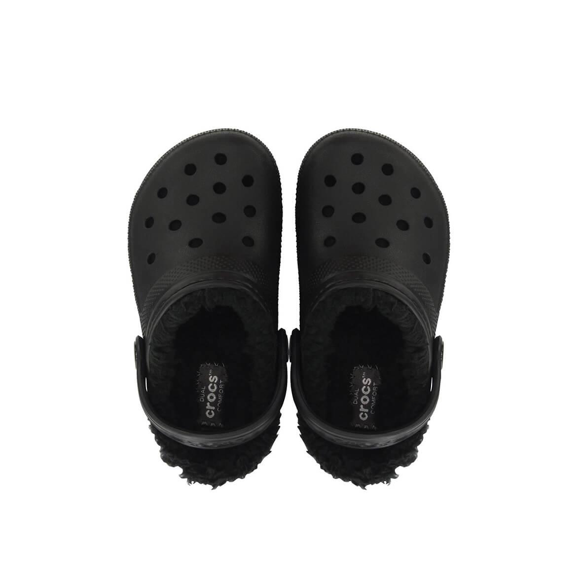 Crocs Classic Lined Clog T Çocuk Terlik - Siyah