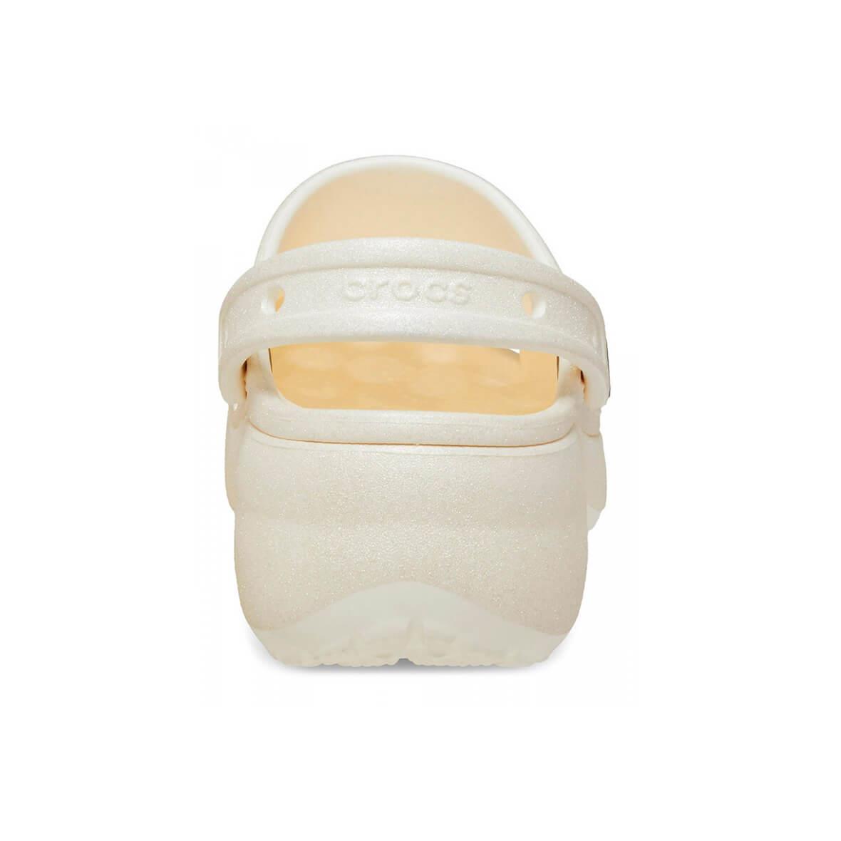 Crocs Classic Platform Glitter Clog W Kadın Terlik - Sedef