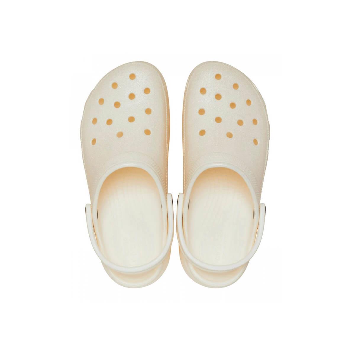 Crocs Classic Platform Glitter Clog W Kadın Terlik - Sedef